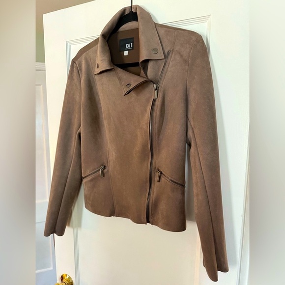 KUT From the Kloth Faux Suede Moto Jacket - Picture 2 of 7